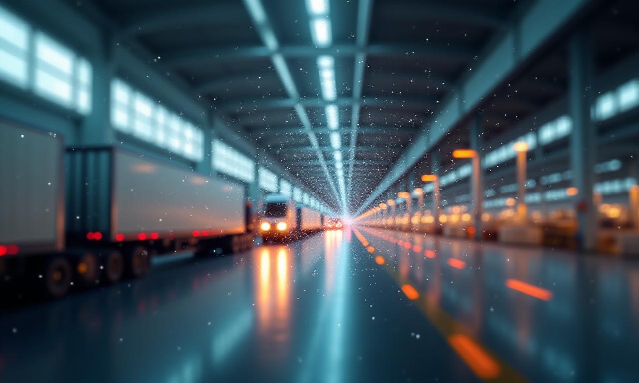 Data security and logistics background